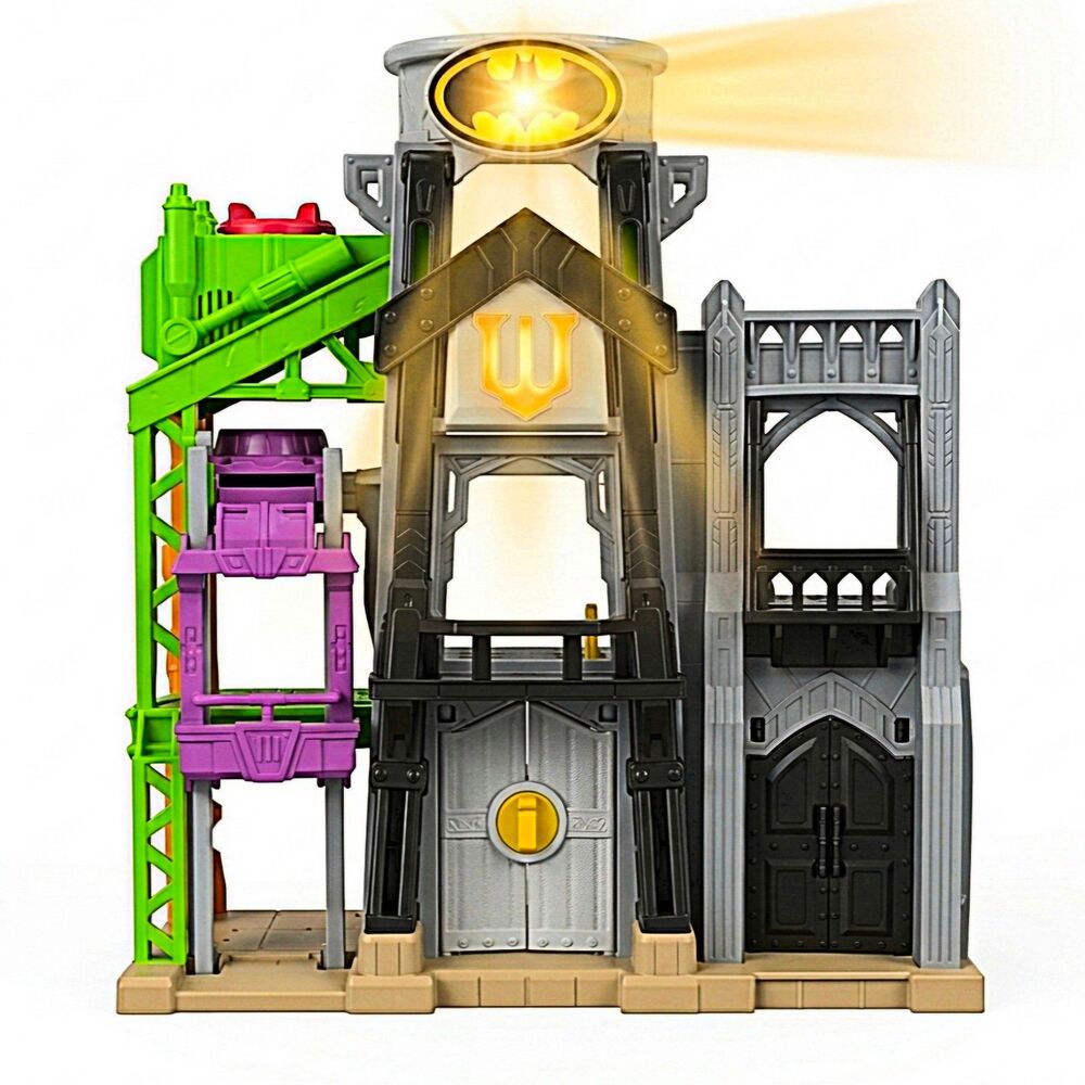 Fisher-Price Imaginext Wayne Manor Batcave Playset Base Lights Up! Tested VGUC